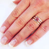 Pink Topaz Stackable Ring